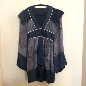 ERICA DAVIES Silk Kimono Style Dress -Size 0